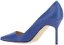 Shop (W) マノロ ブラニク ブルー ポインテッドトゥ ミュール 9XX-0464-4326