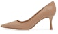 (W) Manolo Blahnik Stiletto Pumps 'Beige Cair Patent' 220-0623-0001
