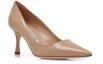 Order (W) Manolo Blahnik Stiletto Pumps 'Beige Cair Patent' 220-0623-0001