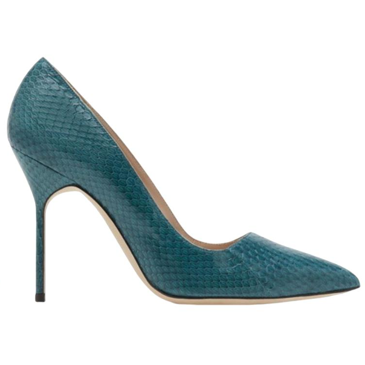 Order (Women) Manolo Blahnik Stiletto Pumps 'Turquoise' 320-1430-0001