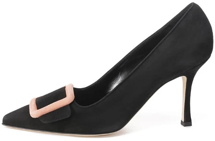 women-manolo-blahnik-suede-pointed-toe-slip-on-heels-9cm-black-223-1526-0001