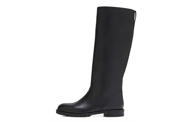 (W) Manolo Blahnik Tall Boots 'Black Calfskin'