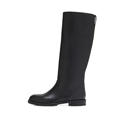(W) Manolo Blahnik Tall Boots 'Black Calfskin'
