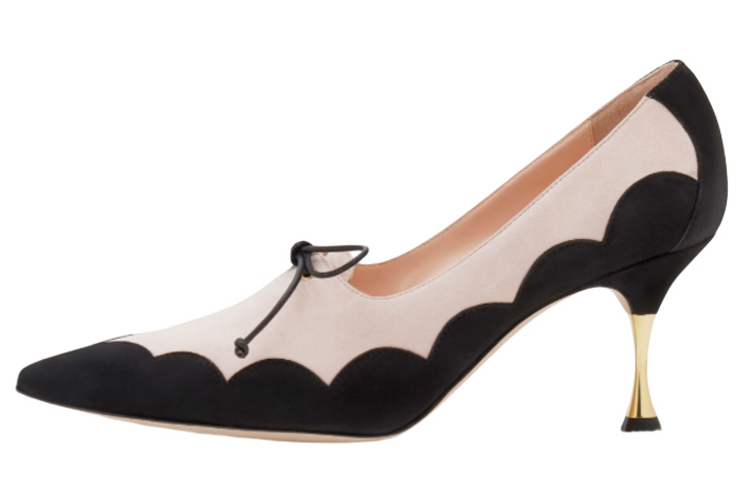 (Women) Manolo Blahnik Timanta High Heels 'Black Scallop Pattern' 122-1907-0001