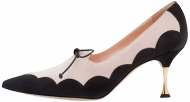 (Women) Manolo Blahnik Timanta High Heels 'Black Scallop Pattern' 122-1907-0001 (Women) Manolo Blahnik Timanta High Heels 'Black Scallop Pattern' 122-1907-0001