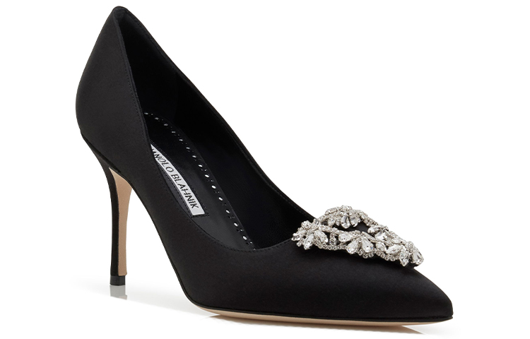 (W) Manolo Blahnik Trina High Heels 'Black Fashion' 圖 3