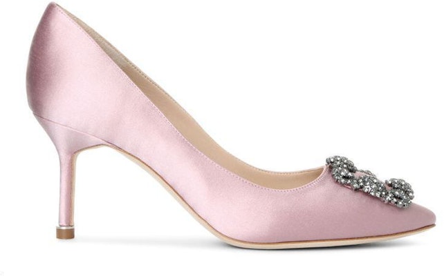 (W) マノロブラニク ベルベットクリスタルバックル ハイヒール (コーラルピンク) 9XX0662-8808 Order (W) マノロブラニク ベルベットクリスタルバックル ハイヒール (コーラルピンク) 9XX0662-8808