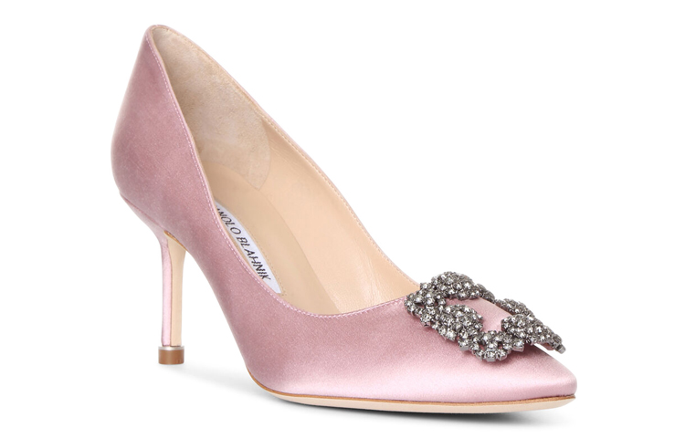 Lookbook (W) マノロブラニク ベルベットクリスタルバックル ハイヒール (コーラルピンク) 9XX0662-8808