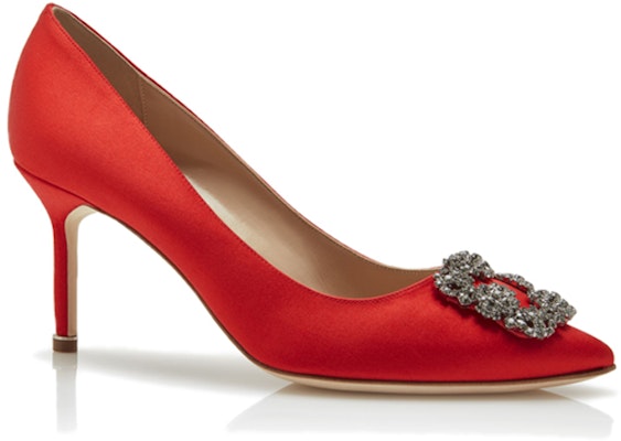 (W) Manolo Blahnik Velvet High Heels 'Red Jewel Buckle' Tumit Tinggi Baldu Merah. 9XX0662-6208 Order (W) Manolo Blahnik Velvet High Heels 'Red Jewel Buckle' Tumit Tinggi Baldu Merah. 9XX0662-6208