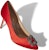 (W) Manolo Blahnik Velvet High Heels 'Red Jewel Buckle' Tumit Tinggi Baldu Merah. 9XX0662-6208