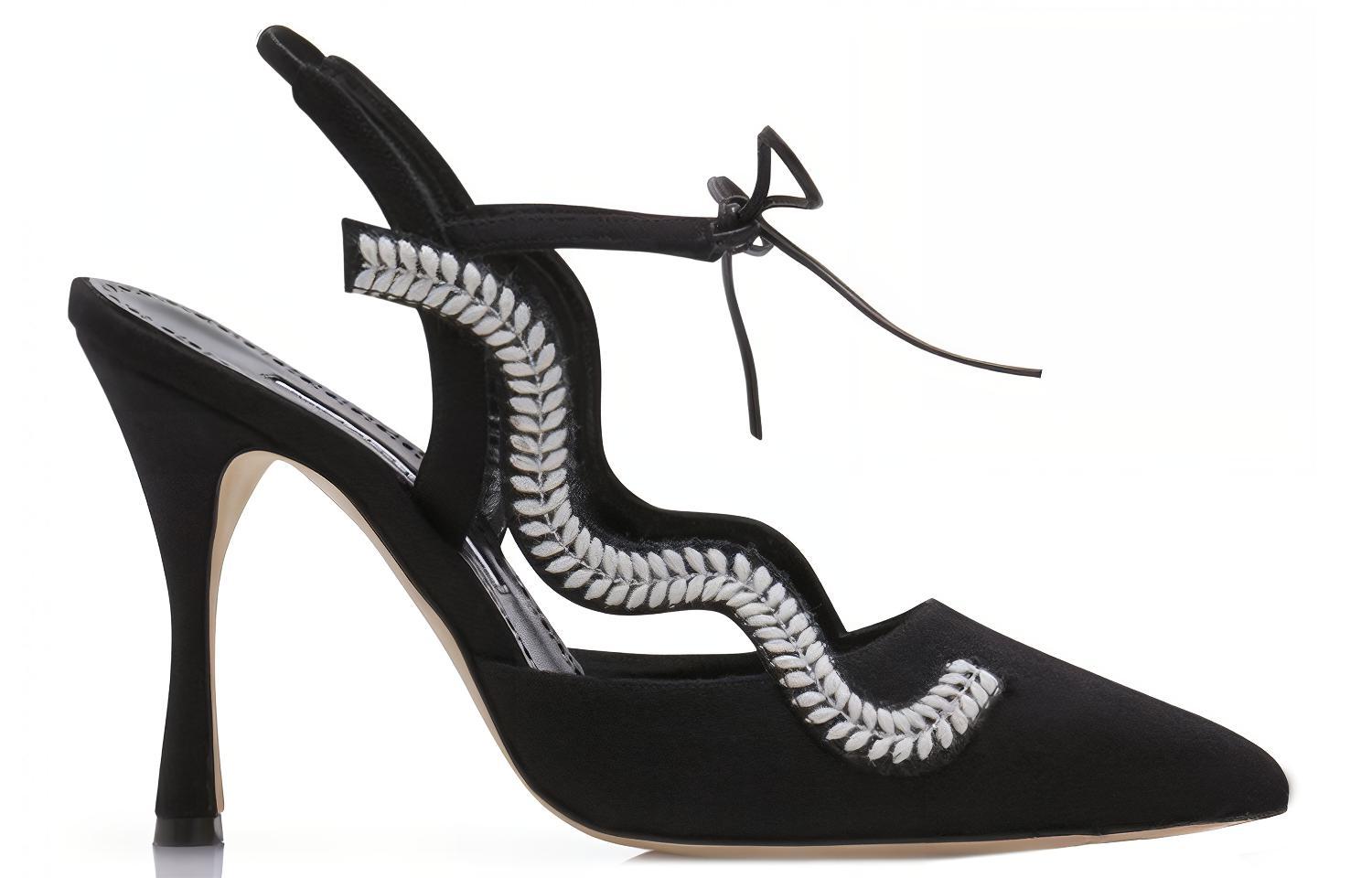 (W) Manolo Blahnik Waga 'Black Pointed-Toe' 圖 2