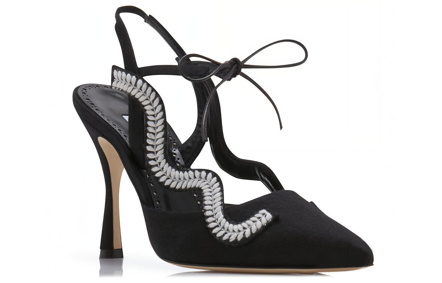 (W) Manolo Blahnik Waga 'Black Pointed-Toe' 圖 3