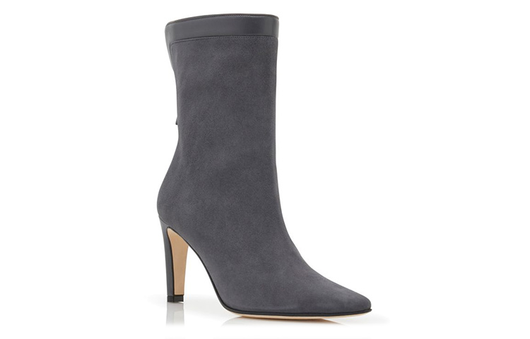 (W) Manolo Blahnik Zippered Ankle Boot 'Grey Suede' 圖 2