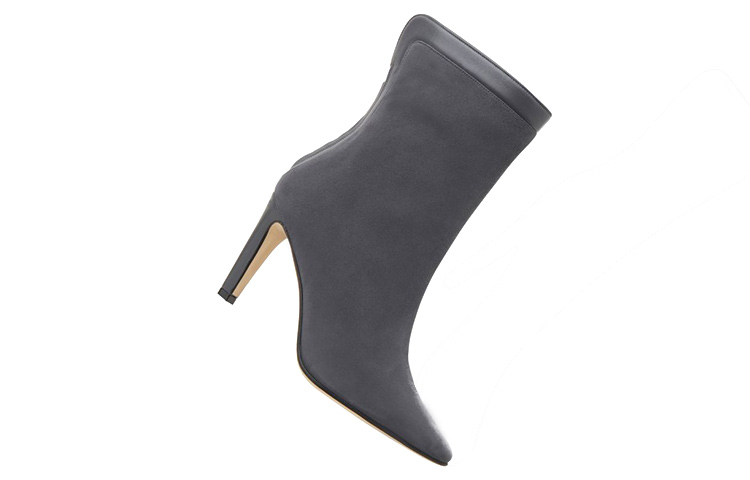 (W) Manolo Blahnik Zippered Ankle Boot 'Grey Suede' 圖 3