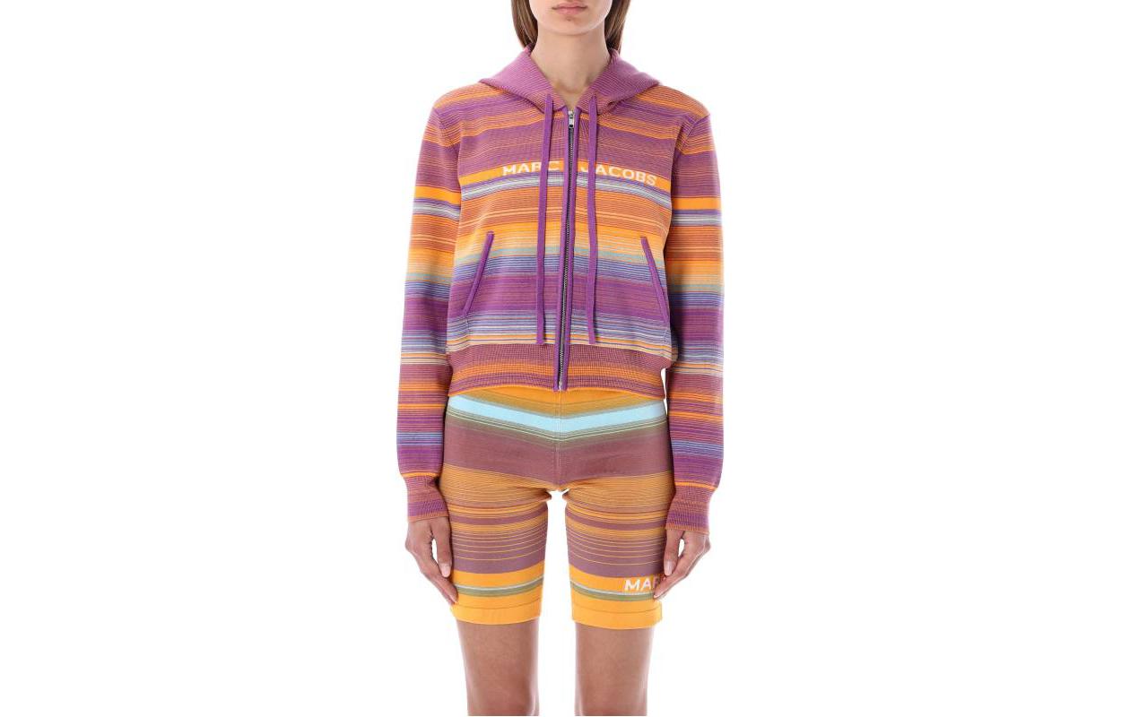 (Women) Marc Jacobs FW22 Striped Hoodie Colorful N603J02PF22VK501