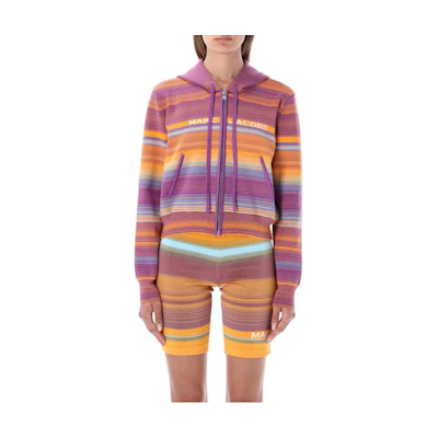 (Women) Marc Jacobs FW22 Striped Hoodie Colorful N603J02PF22VK501