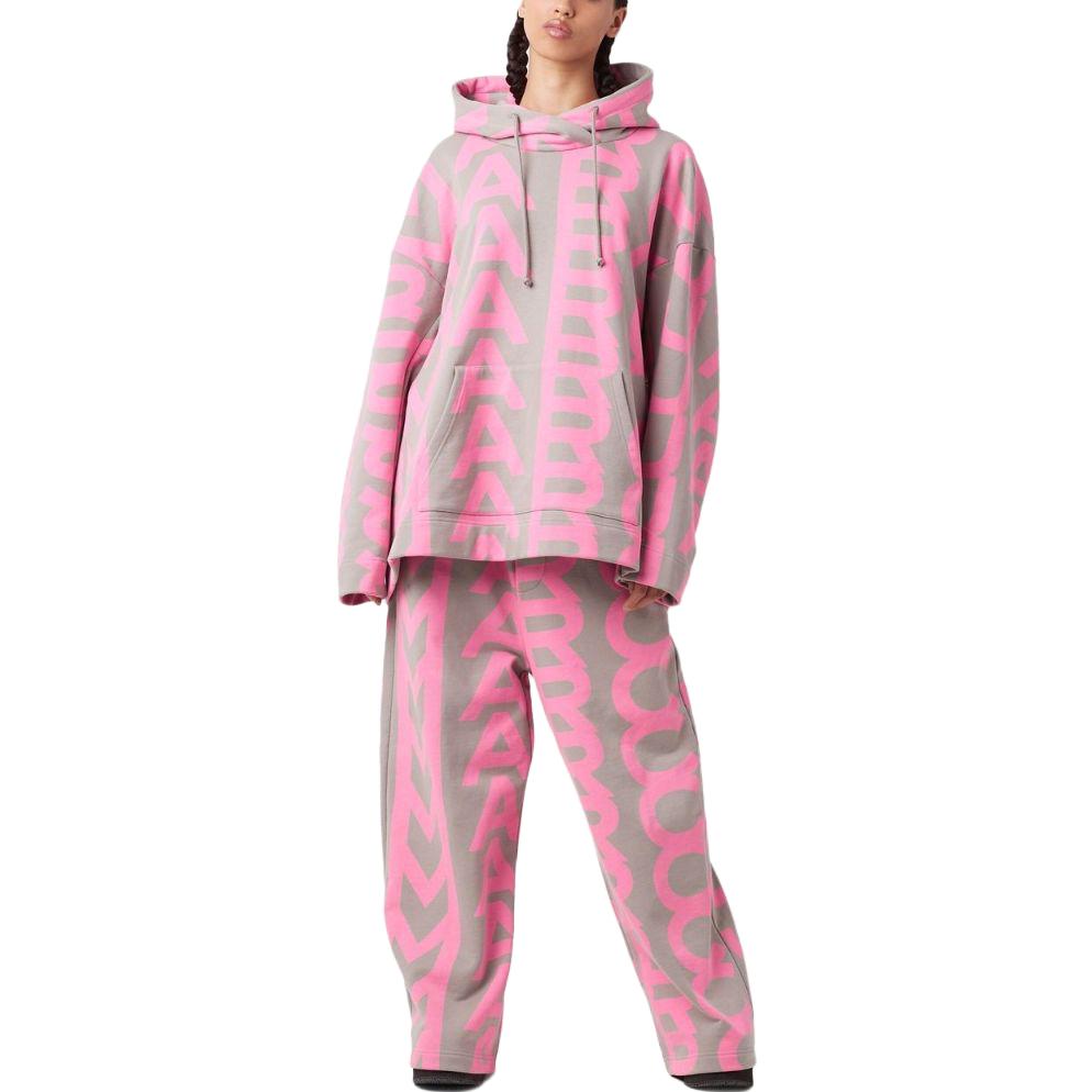 Lookbook (W) MARC JACOBS Logo Cetakan Seluruh Hoodie Pink Wanita. C632P26SP22296