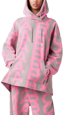 (W) MARC JACOBS Logo Cetakan Seluruh Hoodie Pink Wanita. C632P26SP22296 Shop (W) MARC JACOBS Logo Cetakan Seluruh Hoodie Pink Wanita. C632P26SP22296