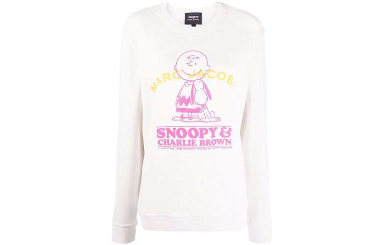 Order (W) Marc Jacobs x Peanuts 卡通印花圆领卫衣 白色 C604P29PF1177