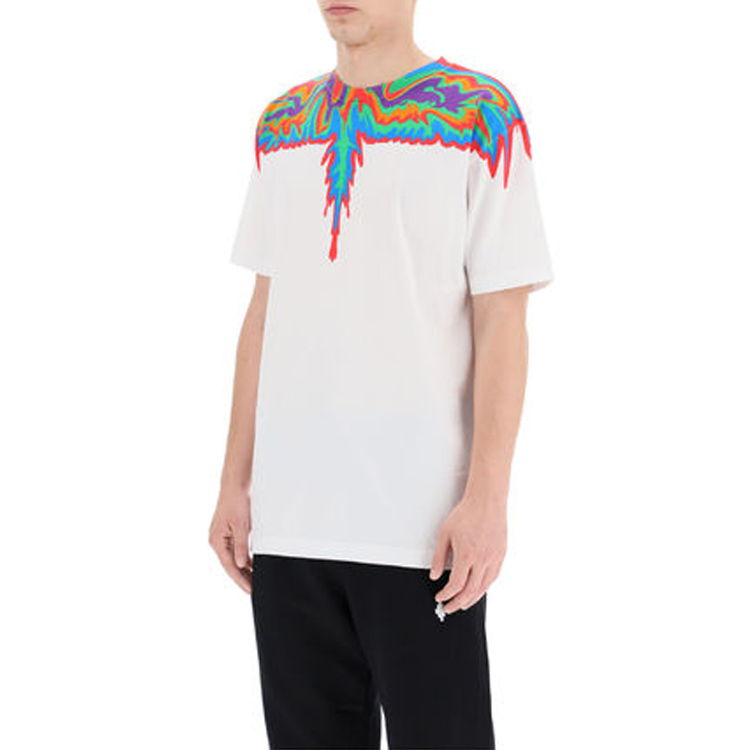 Shop (W) Marcelo Burlon Milan 翼印花寬鬆版型T恤 CMAA018F20JER0020184