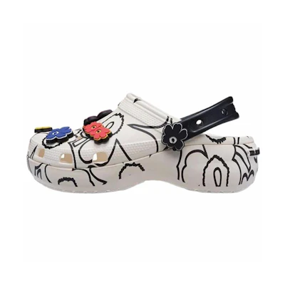 (W) Marimekko Crocs Classic Platform Clog 'Unikko Print'