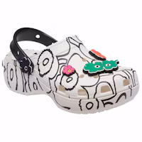 Lookbook Marimekko x Crocs 經典厚底拖鞋「Unikko 印花」 211411-90H