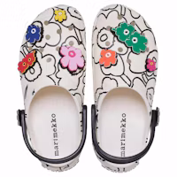 Shop Marimekko x Crocs 經典厚底拖鞋「Unikko 印花」 211411-90H