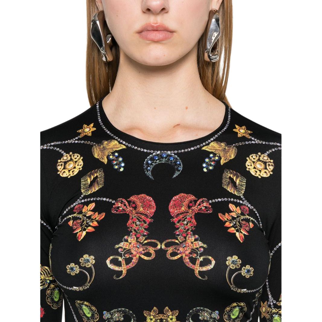 Details for (W) Marine Serre 全版印花修身長袖毛衣 多色 WTS006ACJER0057PT04