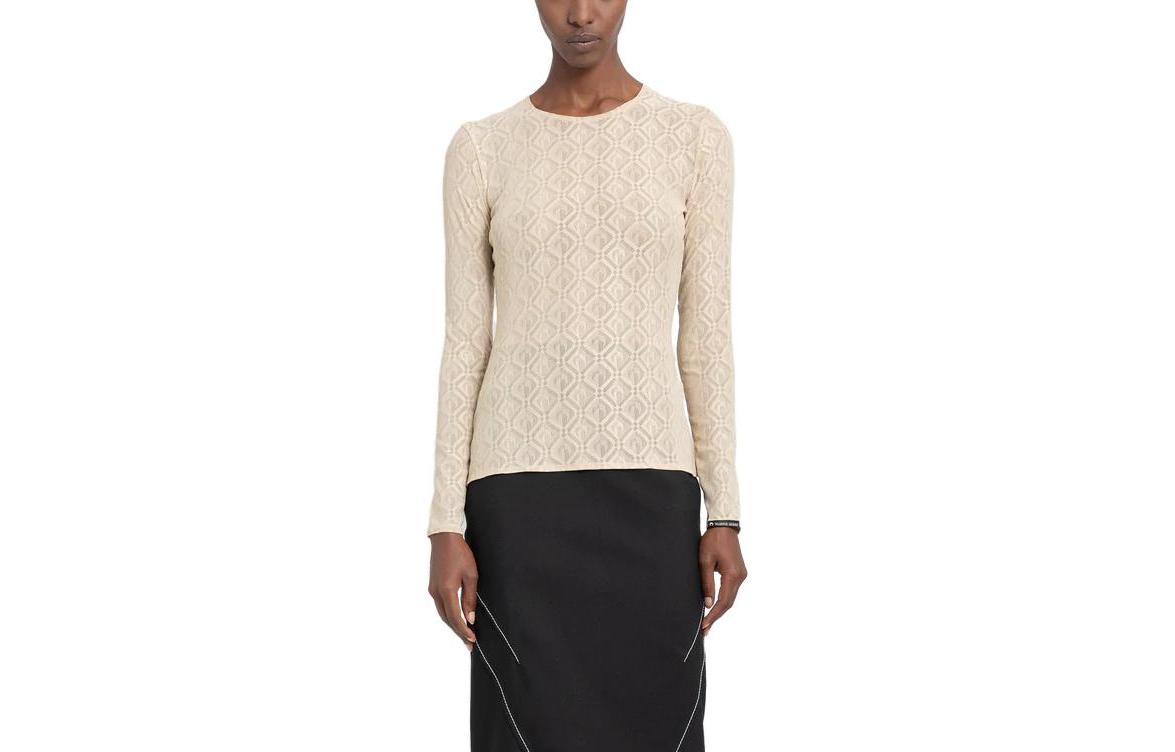 Shop (W) Marine Serre Baju Hitam Slim Fit Lengan Panjang Kotak-Kotak. WTO068CJER0006BK99