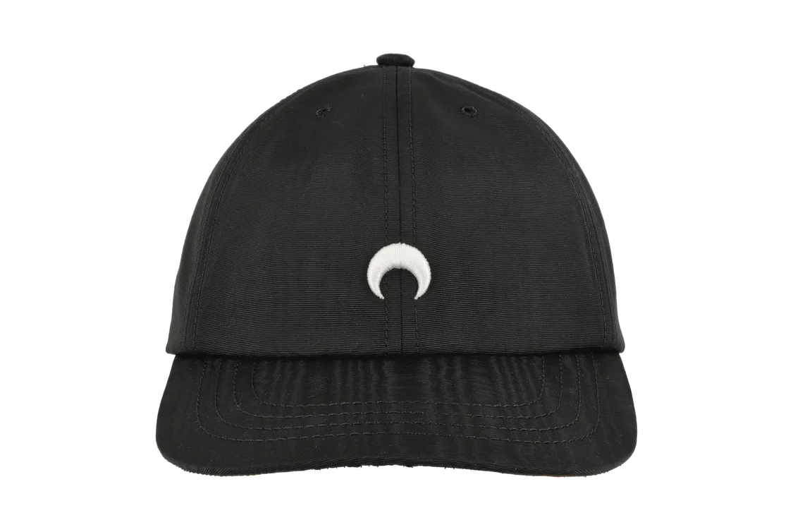 (Women) Marine Serre Black Patterned Duckbill Cap - Recycled Polyester Blend UHG001CWOV0029BK99