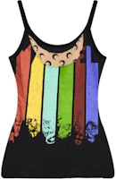 (Women) Marine Serre Black U-Neck Slim Fit Printed Tank Top WTT0047UJER0003BK99 (Women) Marine Serre Black U-Neck Slim Fit Printed Tank Top WTT0047UJER0003BK99