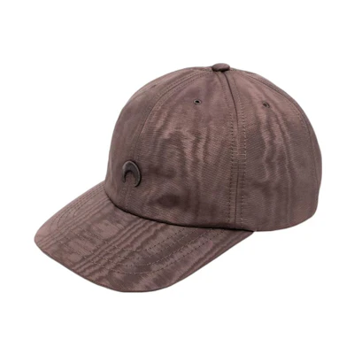 (Women) Marine Serre Brown Crescent Moon Cap Baseball Hat UHG001CW0V0010