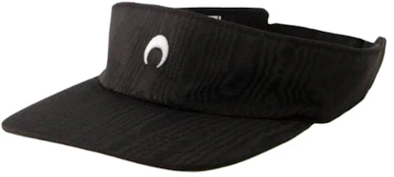 (Women) Marine Serre Crescent Moon Embroidered Polyester Black Sun Hat Women UHG037 (Women) Marine Serre Crescent Moon Embroidered Polyester Black Sun Hat Women UHG037