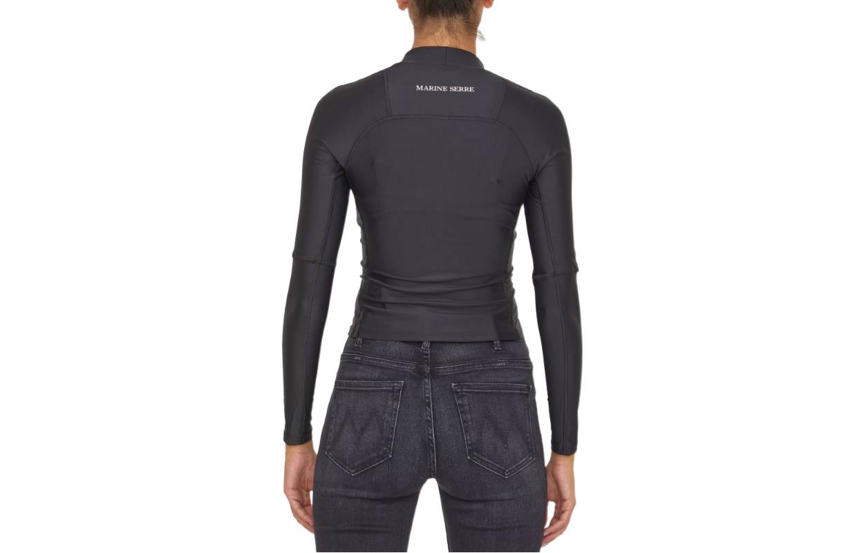 Lookbook (W) Marine Serre FW22 黑色高領長袖標誌T恤 T221ICONWFW2200