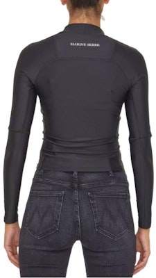 (W) Marine Serre FW22 黑色高領長袖標誌T恤 T221ICONWFW2200 Lookbook (W) Marine Serre FW22 黑色高領長袖標誌T恤 T221ICONWFW2200