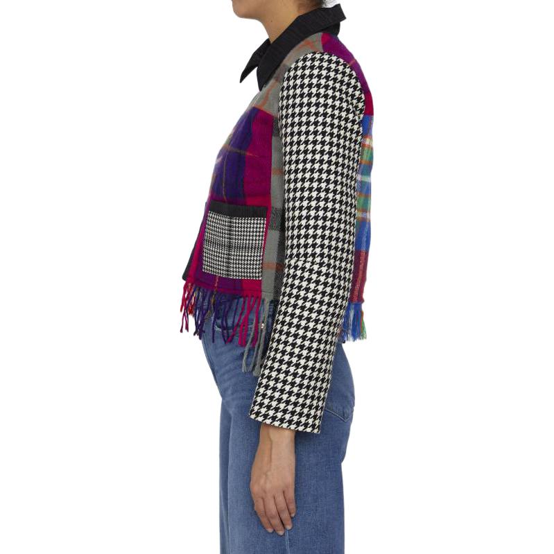 Shop (W) Marine Serre FW22 女款多色格紋流蘇拉鍊外套 085FW22WU206