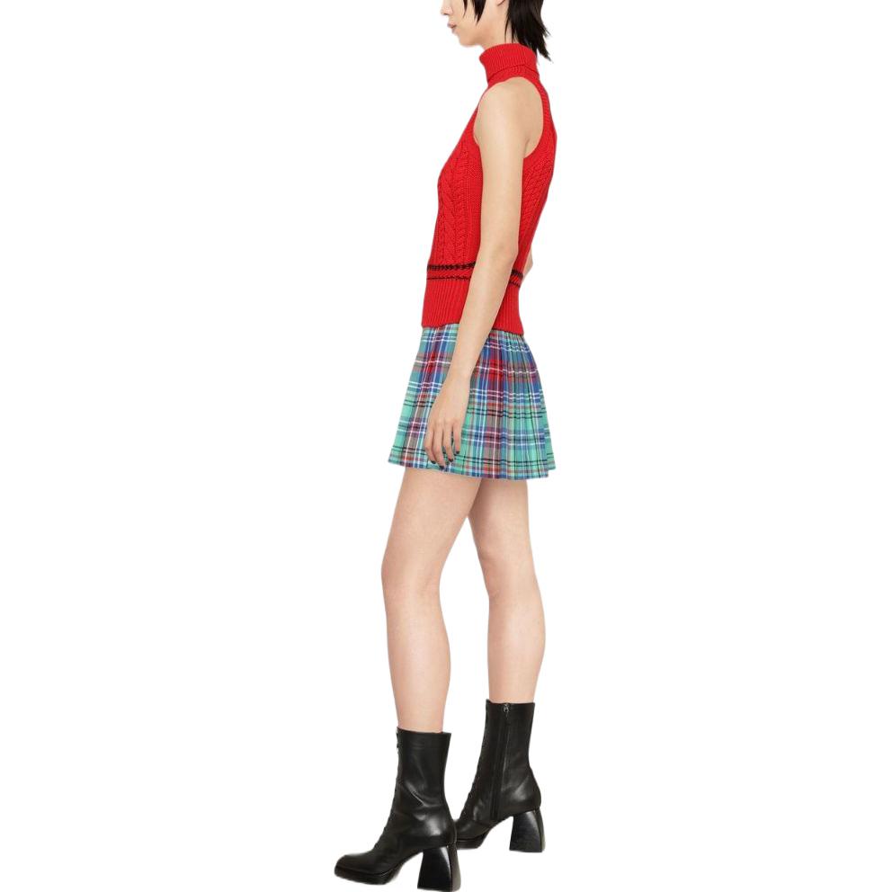 Purchase (W) Marine Serre FW22 無袖高領羊毛針織背心橙色毛衣 T289FW22WKNIWO03002RED02