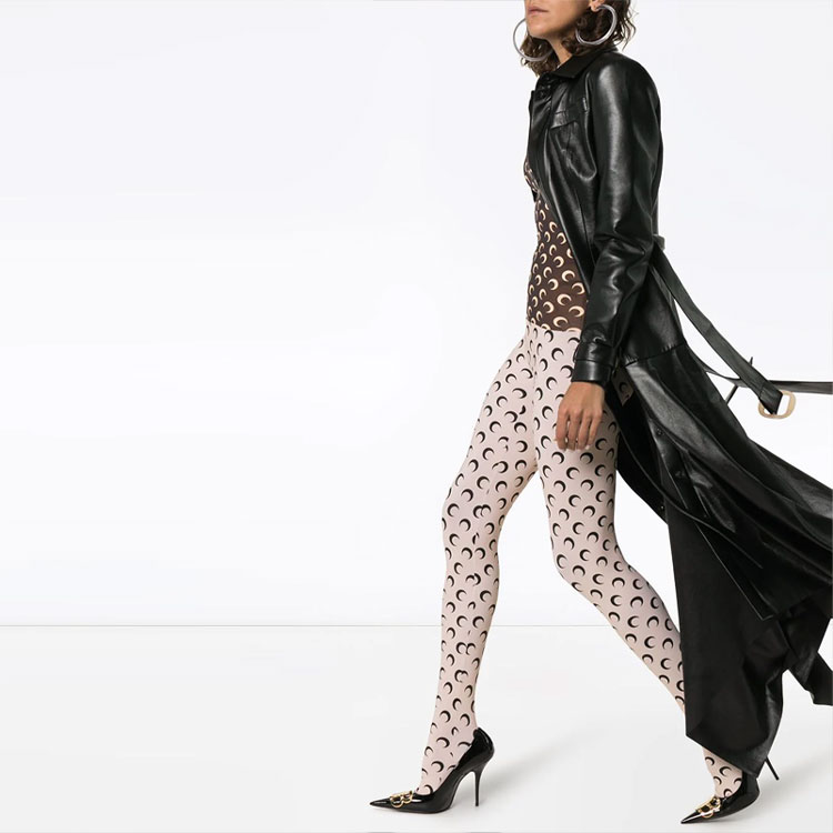 Purchase (W) Marine Serre 月亮印花緊身褲 女士 米色 JE10FW18ALOVRMOONTAN