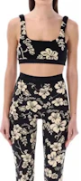 (Women) Marine Serre Printed Sleeveless Crop Top Black PWTO390CJER0035BK99 (Women) Marine Serre Printed Sleeveless Crop Top Black PWTO390CJER0035BK99