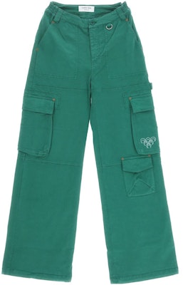 (W) Marine Serre 綠色中腰直筒休閒長褲 女裝 P120WWOTCO00405 Order (W) Marine Serre 綠色中腰直筒休閒長褲 女裝 P120WWOTCO00405