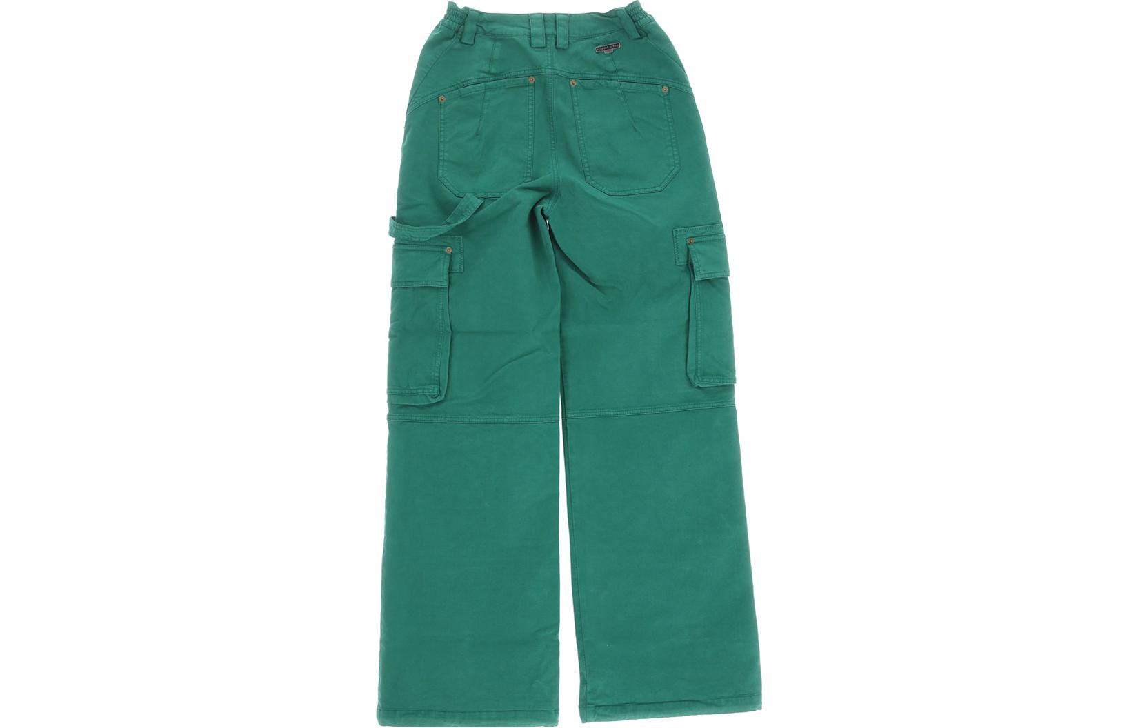 Lookbook (W) Marine Serre 綠色中腰直筒休閒長褲 女裝 P120WWOTCO00405