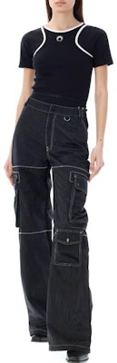 (W) Marine Serre SS23 黑色對比修身短袖連身褲 T200ICONWSS2300BLACK Lookbook (W) Marine Serre SS23 黑色對比修身短袖連身褲 T200ICONWSS2300BLACK