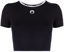 (Women) Marine Serre SS23 Moon Print Crewneck T-Shirt Black T337SS23W00 (Women) Marine Serre SS23 Moon Print Crewneck T-Shirt Black T337SS23W00