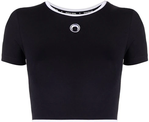 (Women) Marine Serre SS23 Moon Print Crewneck T-Shirt Black T337SS23W00 Buy (Women) Marine Serre SS23 Moon Print Crewneck T-Shirt Black T337SS23W00