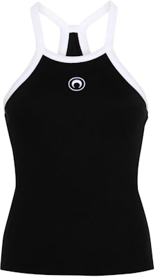 (Women) Marine Serre SS24 Black Embroidered Pattern Sleeveless Tank Top Women WTT011CJER0011-BLACK Buy (Women) Marine Serre SS24 Black Embroidered Pattern Sleeveless Tank Top Women WTT011CJER0011-BLACK
