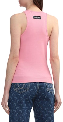 (W) Marine Serre SS24 刺繡圓領無袖上衣 女生 泡泡糖粉紅色 WTT014CJER0011-PINK Details for (W) Marine Serre SS24 刺繡圓領無袖上衣 女生 泡泡糖粉紅色 WTT014CJER0011-PINK