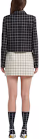 Shop (W) 마르니 블랙 체크 울 자켓 스트라이프 라펠 싱글 버튼 긴팔. GIMA0221U0-UTWA01-CHN99