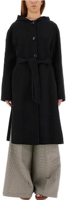 (Women) MARNI Black Long Sleeve Mid-Length Single-Breasted Coat CPMA0219C-KTW840-00N99 Buy (Women) MARNI Black Long Sleeve Mid-Length Single-Breasted Coat CPMA0219C-KTW840-00N99