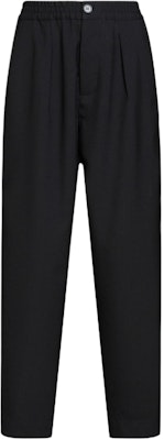 (Women) MARNI Black Pleated Button Tapered Casual Pants. PAMA0317MUTW83900N99 Buy (Women) MARNI Black Pleated Button Tapered Casual Pants. PAMA0317MUTW83900N99