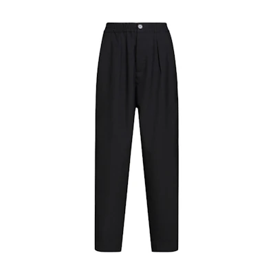 (Women) MARNI Black Pleated Button Tapered Casual Pants. PAMA0317MUTW83900N99